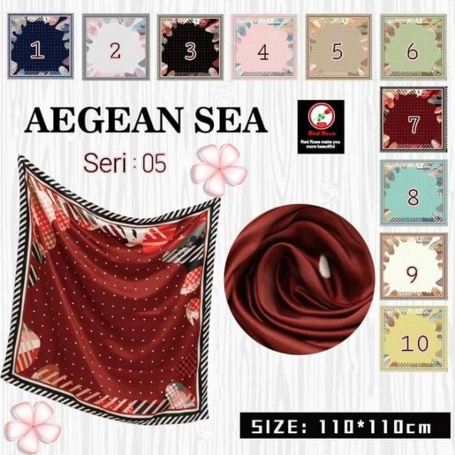 Hijab segi empat satin, motif polkadot