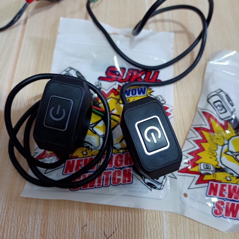 Saklar On Off Motor Lampu led power button on off led saklar stang motor adv ninja fu vixion nmax