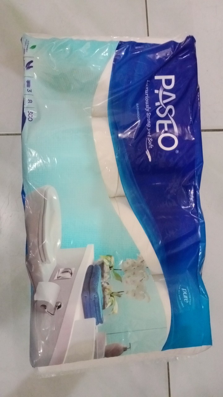 Paseo Tissue Toilet 8 Roll 3 Ply