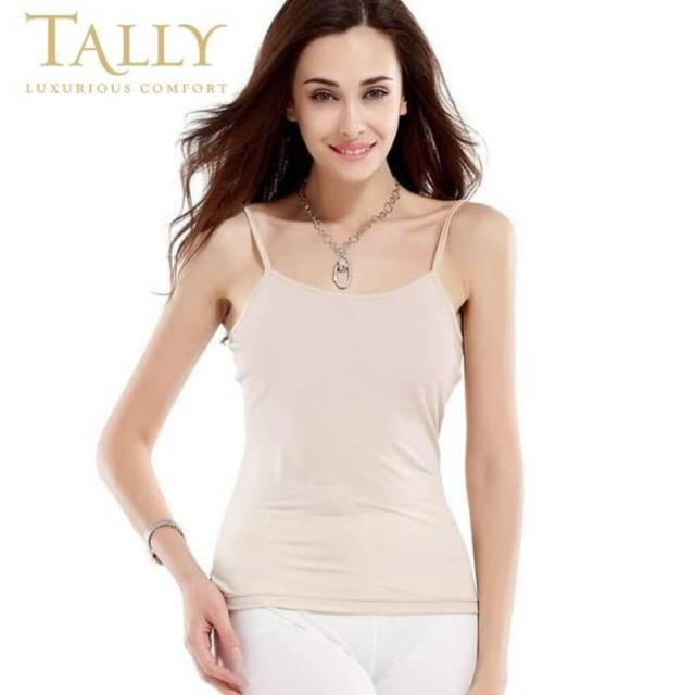 TALLY Singlet Tanktop Tali kecil 2005 Lembut  bahan  Bamboo