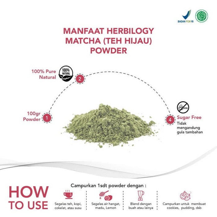 

LAINNYAKESEHATAN- HERBILOGY MATCHA POWDER 100 G -KESEHATAN-LAINNYA.