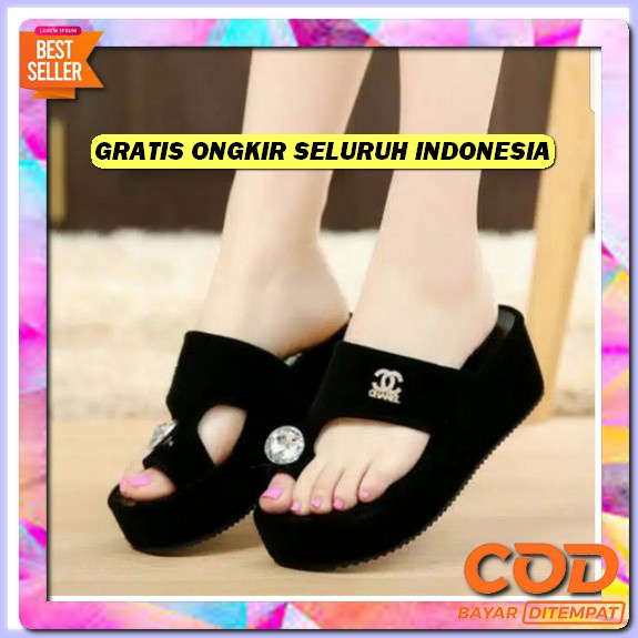 Wedges Wanita Sendal Wanita Sepatu Wanita Sepatu Sandal Wanita Wejes Wanita Elegan Sendal Sandaldl44
