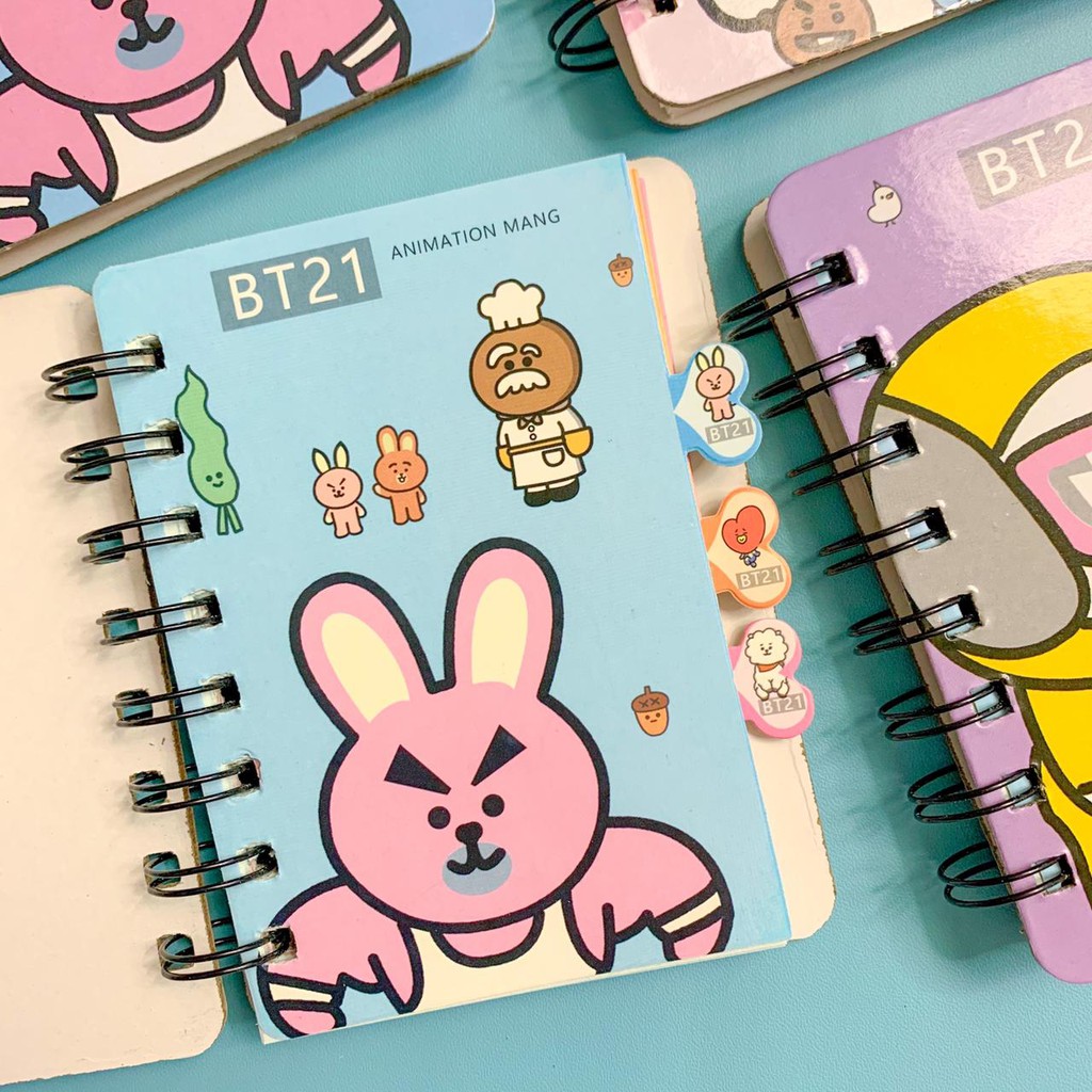 JG -  NOTEBOOK - BT21 - BUKU TULIS BTS - ANAK LUCU BANGTANBOYS IMPORT