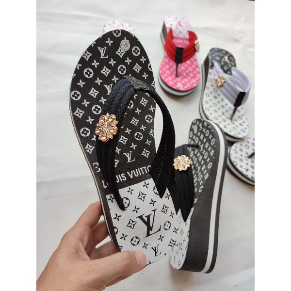 Sandal Wedges Spon VL Wanita Best Seller