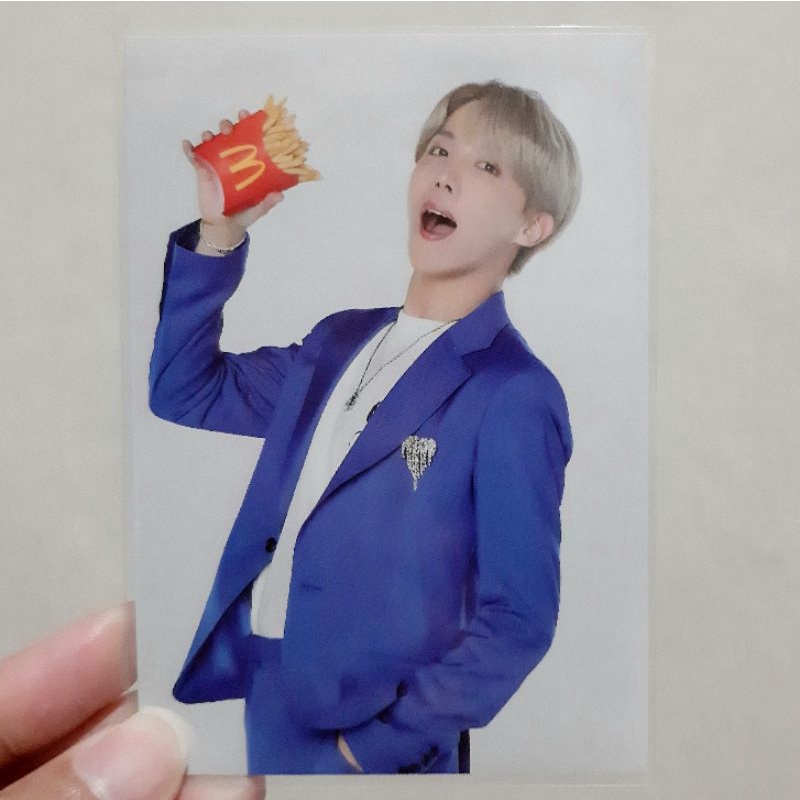 BTS x MCD PHOTOCARD WEVERSE BENEFIT GIFT MERCH JHOPE pc mcdonalds hobi