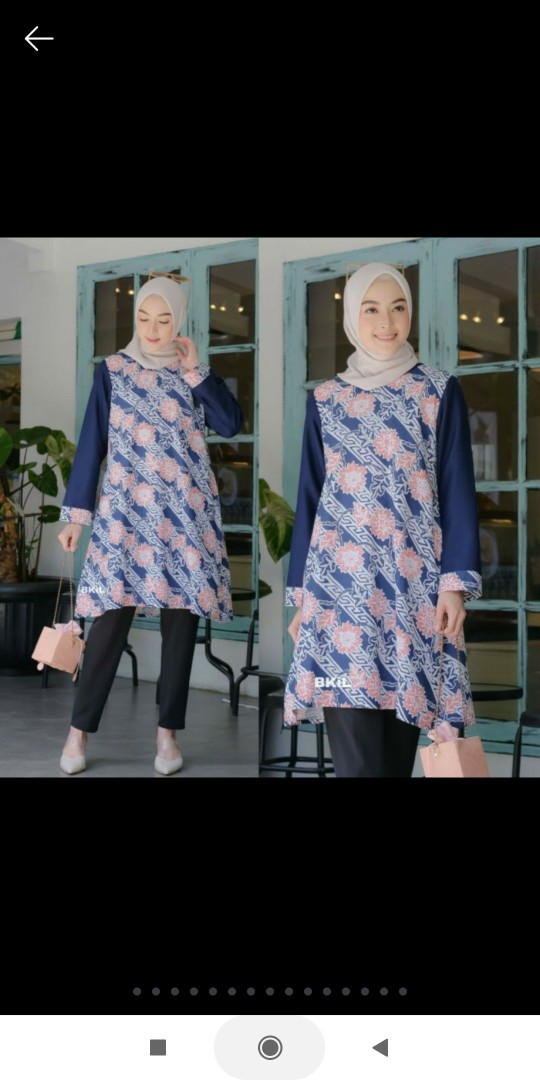 Batik Couple_maora Sania Ruffle Batik Couple Ori Ndoro Jowi Dnt Garansi Termurah