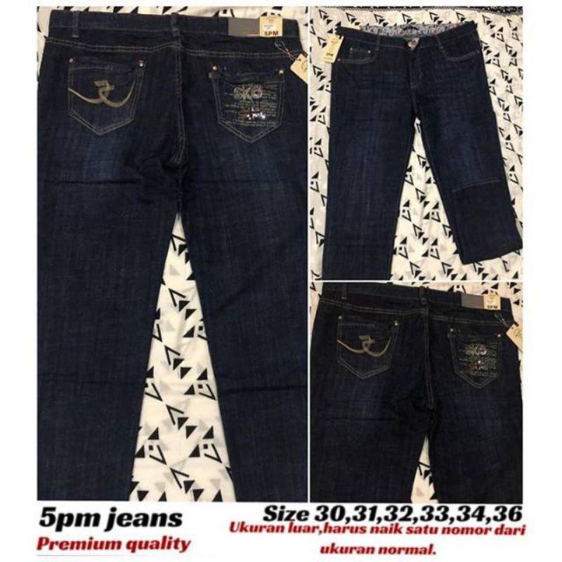 Sz 30-36 Celana Jeans Wanita 5pm Original Import Model Saku Belakang Random..