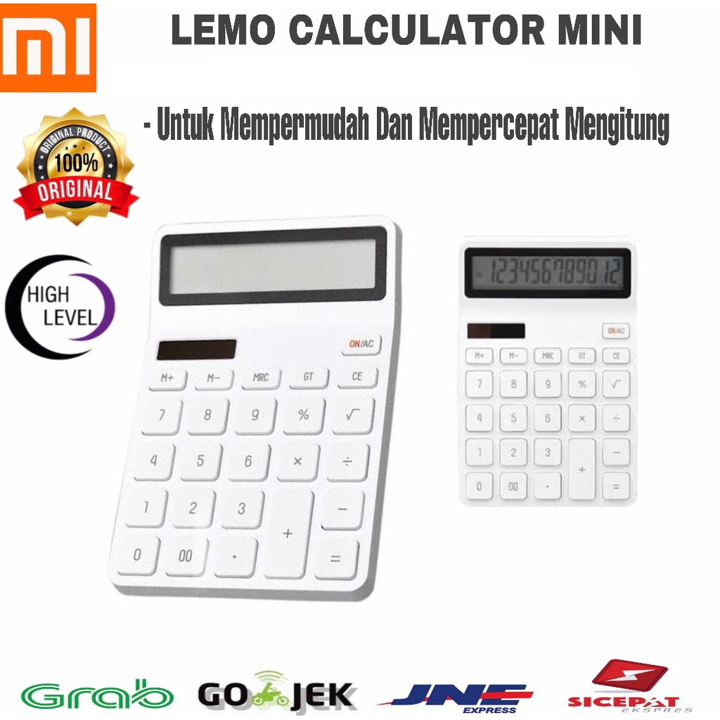 XIAOMI MIJIA LEMO CALCULATOR 12 DIGIT / KALKULATOR XIAOMI ORIGINAL