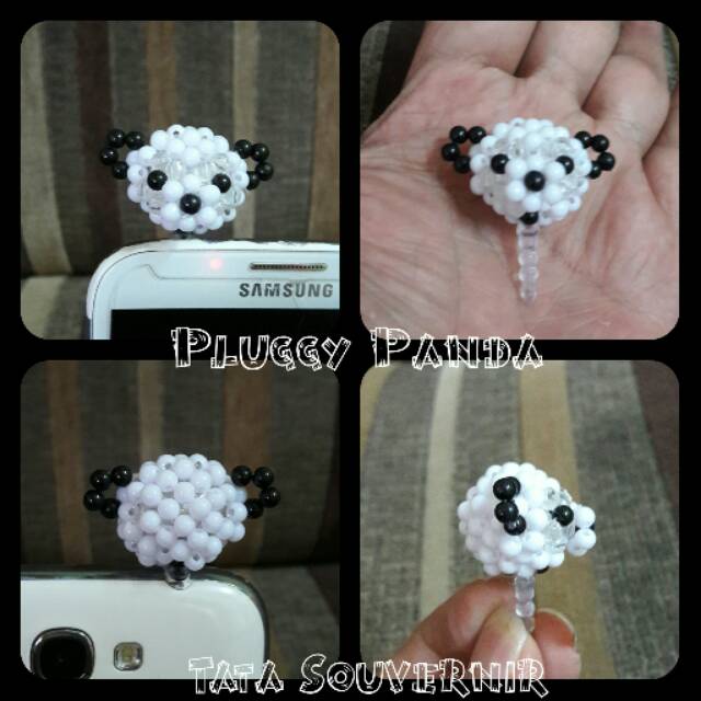 Pluggy / Earplug / Gantungan Hp Panda