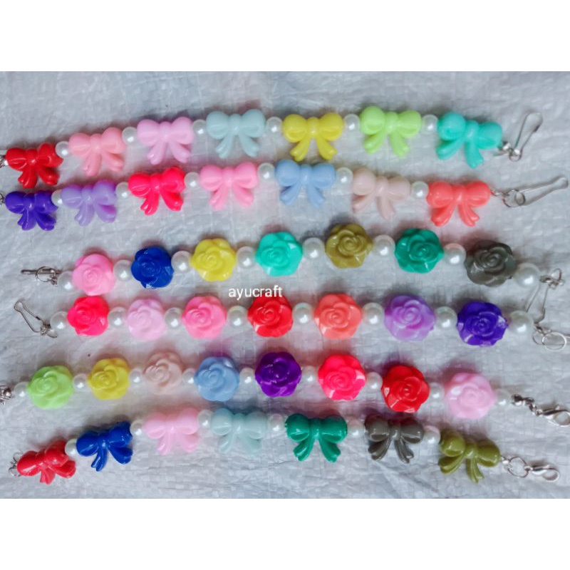 konektor bunga pita rainbow 1pcs