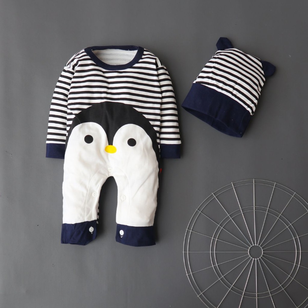 Nuna Store Baju anak laki laki / Baju Jumper Bayi 0 - 6 bulan / Baju Anak Laki-laki / Baju Motif Jumper Pinguin