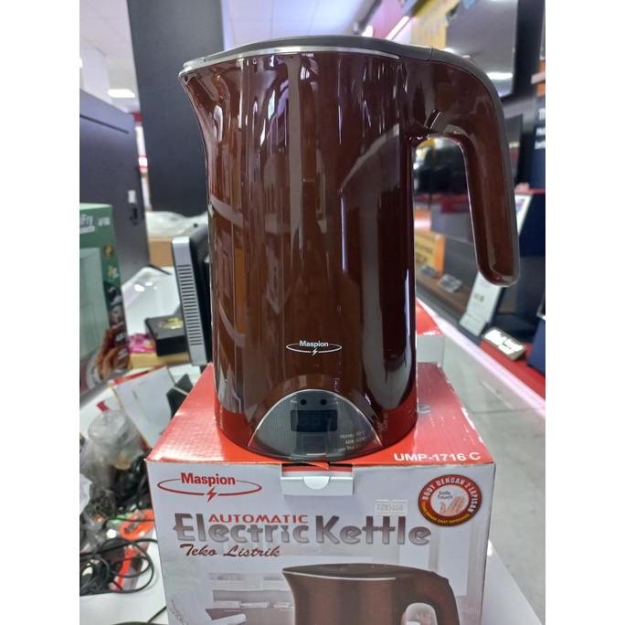 Maspion Electric Kettle Teko Listrik Seduh Air Panas Ump 1716C Feliaalisabah