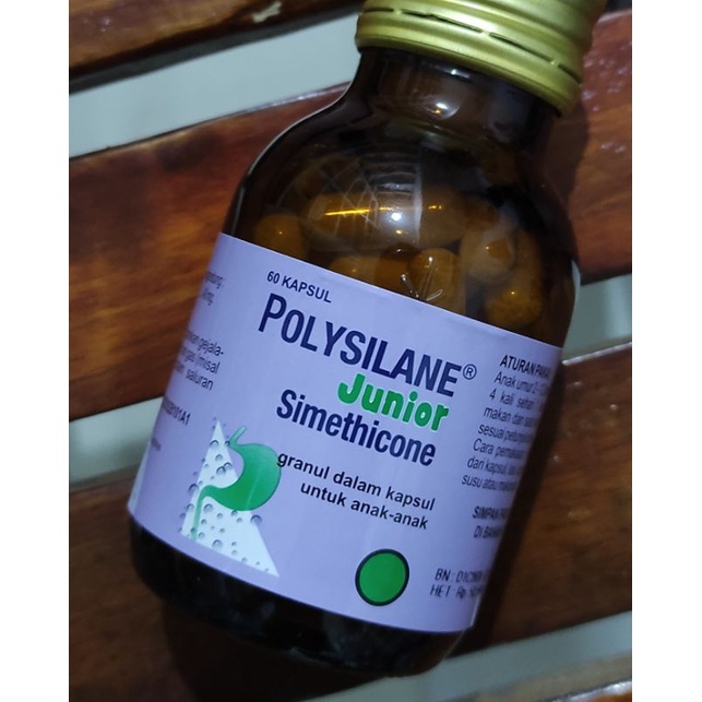 Polysilane Granule Junior 60 Kapsul / Mengatasi Perut Kembung / Sendawa