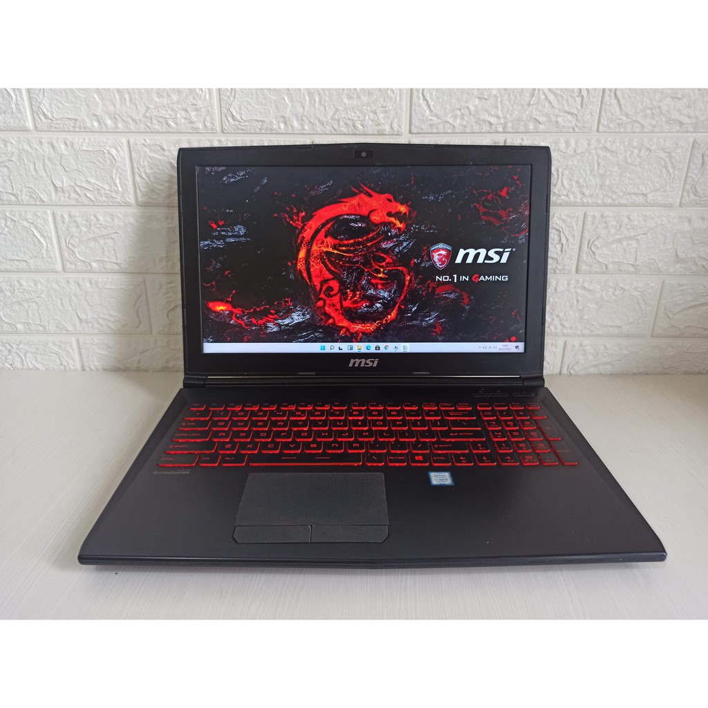 MSI GL62M Core i5 7300HQ VGA Nvidia GTX1050 RAM 8GB Laptop Gaming Desain Second/Bekas gtx 1050