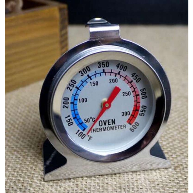 Thermometer Oven Analog Pengukur Suhu Temperature Gauge Makanan Kue 300 C Stainless Steel Peralatan