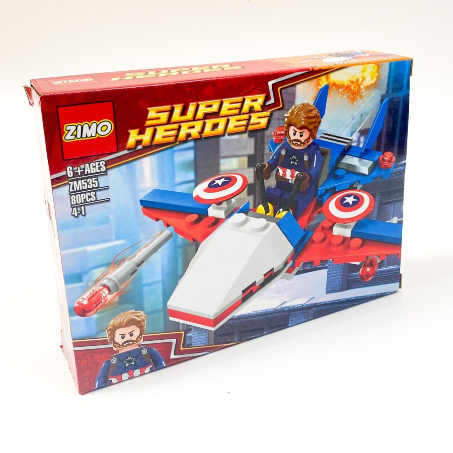 Mainan Edukatif Anak Lego Set Bricks ZIMO Super Heroes