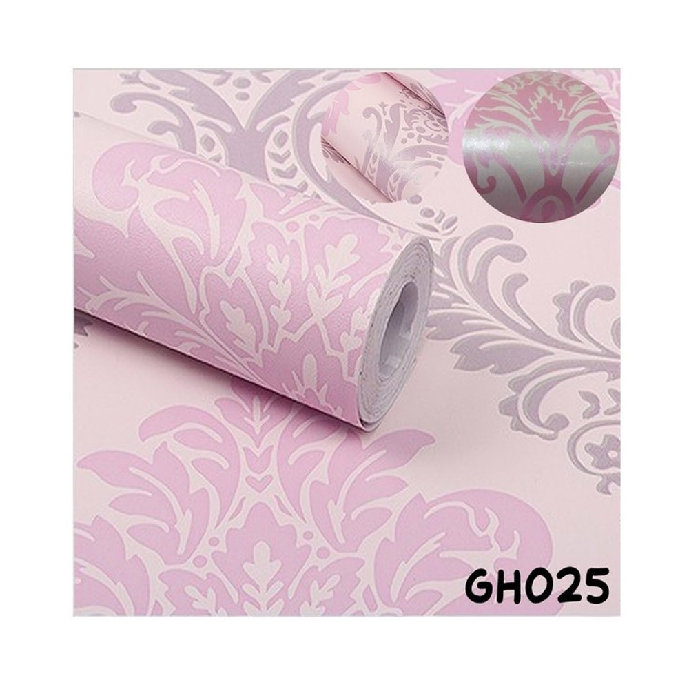 Gudang Wallpaper  Dinding kamar anti air Murah Dan Terbaik Motif Batik Pink