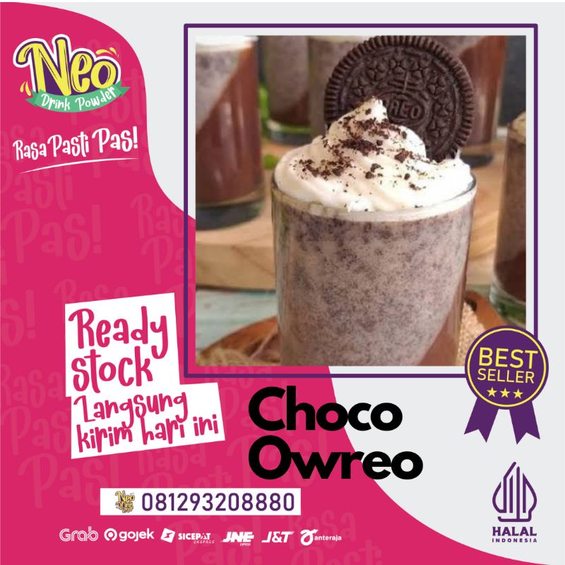 

Bubuk Minuman Rasa Choco Owreo 1Kg/Choco Owreo Powder/Bubuk Choco Owreo/Serbuk Choco Owreo 1Kg