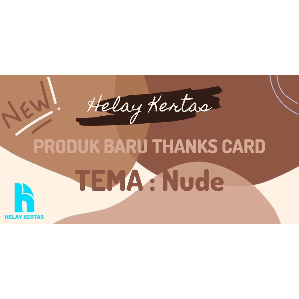 [BISA COD] CETAK THANKS CARD | KARTU UCAPAN TERIMA KASIH | KARTU SOUVENIR WEDDING | KARTU HAMPERS | THANKSCARD OLSHOP | TEMA NUDE HARGA TERJANGKAU TANPA PRE ORDER 1 HARI LANGSUNG JADI KUALITAS PREMIUM HASIL CETAK RAPI TERBAIK, PROSES KILAT