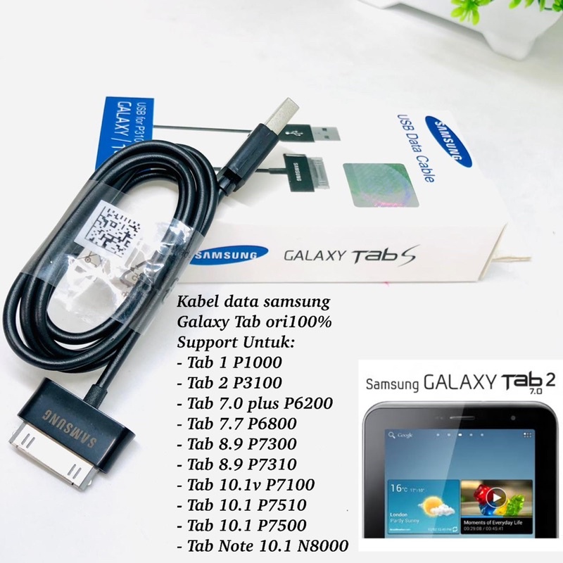 PROMO KABEL DATA SAMSUNG TAB P1000/ TAB2 P3100 ORIGINAL