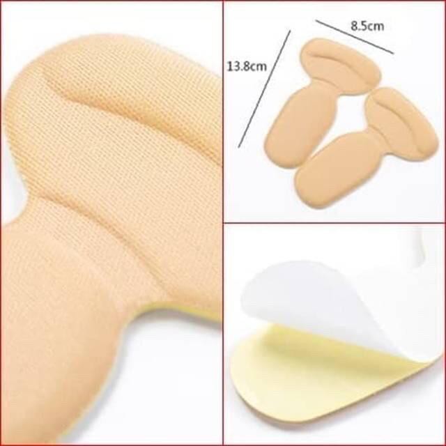 AS1821 Spons Pelindung Tumit Kaki Bantalan Insole Tumit T Shape / Insole Pad Bantalan Tumit Sepatu