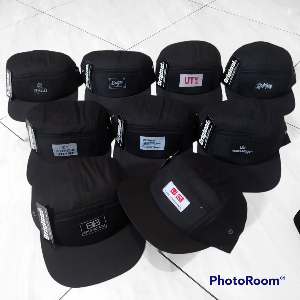 Topi 5 Panel , Topi distro Lima panel, Topi 5 Panel Distro