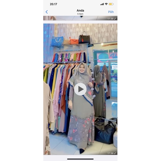 syari wiwiek Athira scraft choco