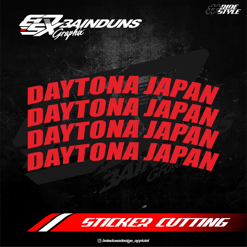 STICKER DAYTONA JAPAN PRINTING