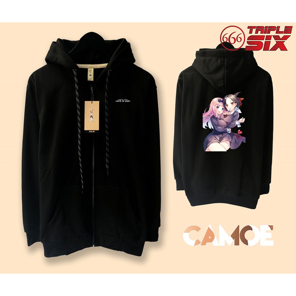 Jaket Hoodie zipper Anime Kaguya sama love is war chika fujiwara