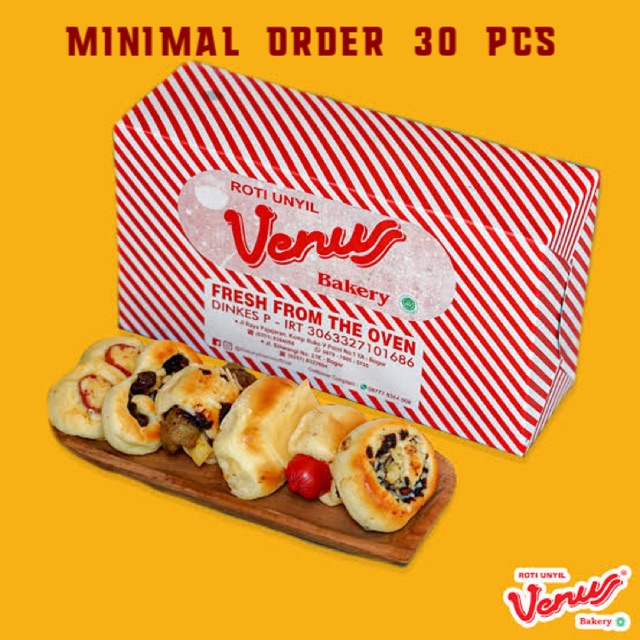 

Roti Unyil Venus Bakery Khas BOGOR ( Order Min. 30 Pcs )