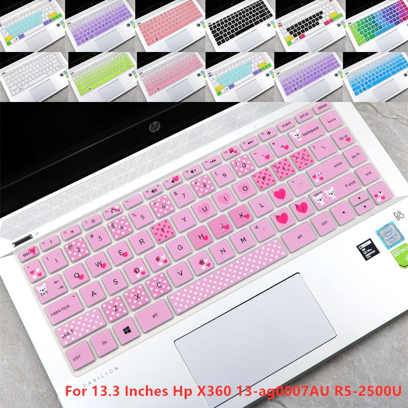 For 13.3 Inches Hp X360 13-ag0007AU R5-2500U Soft Ultra-thin Silicone Laptop Keyboard Cover Protector