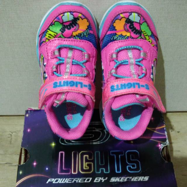 SKECHERS SEPATU LAMPU ANAK  PEREMPUAN CEWEK LIGHT SHOES
