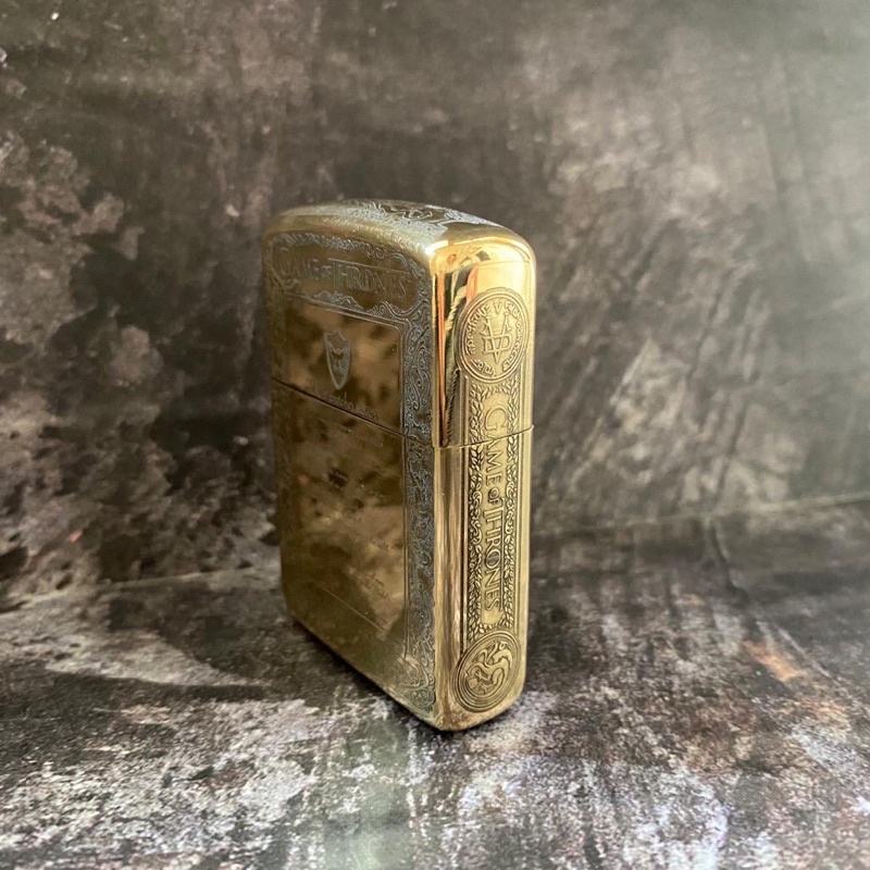 COD- Korek Api Zippo Game Of Thrones Gold / Korek Api Unik / Korek Api premium Rolisstore