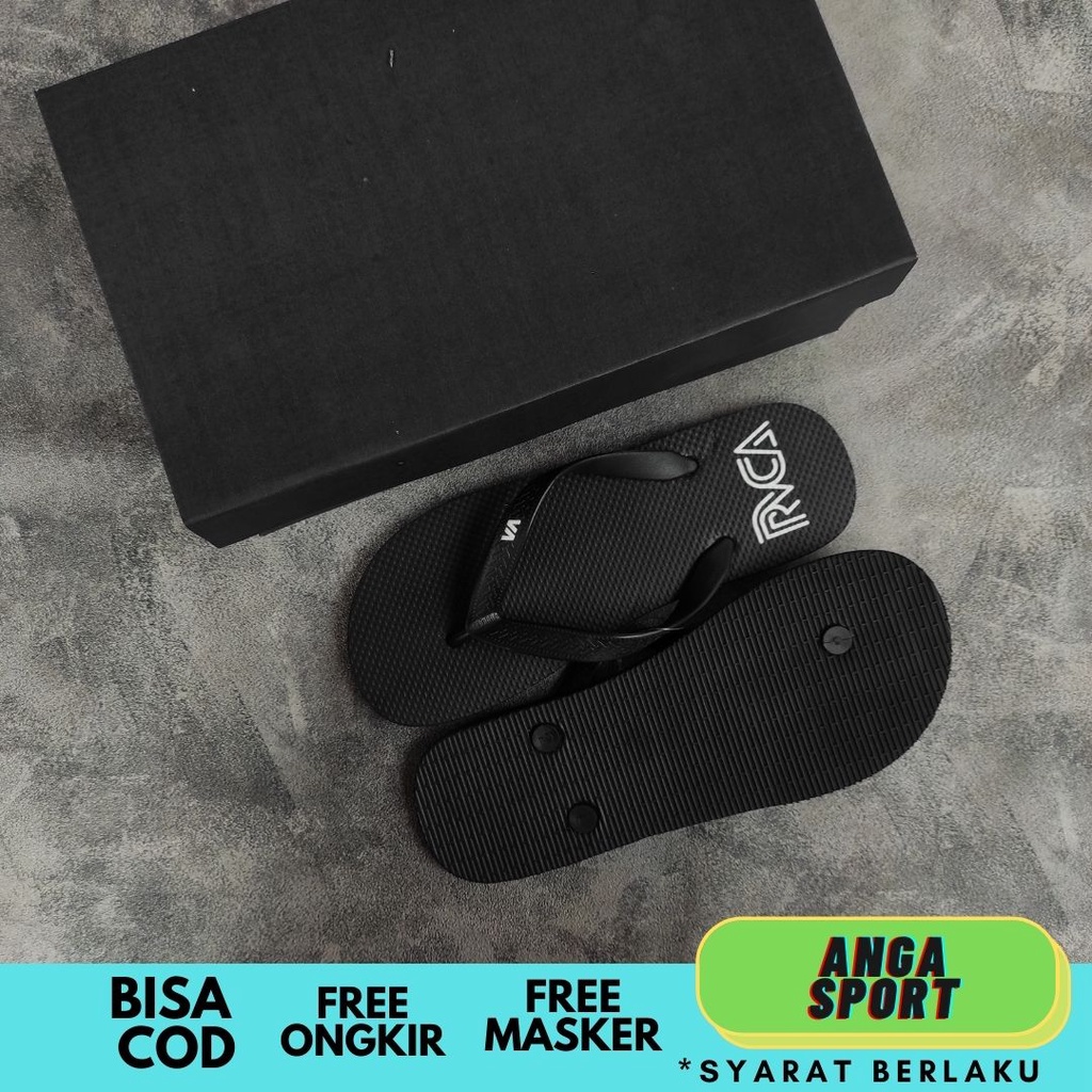 SANDAL PRIA JEPIT RVCA KUALITAS PREMIUM / SANDAL JEPIT COWOK SANTAI / SENDAL COWOK JEPIT KASUAL DISTRO / SENDAL SURFING ABG KEREN