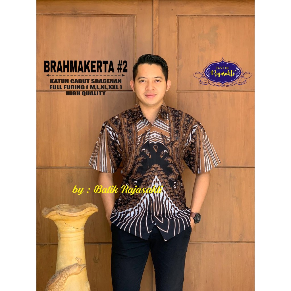 BRAHMAKERTA 2 RAJASAKTI KEMEJA BATIK SOLO PRIA LENGAN PENDEK PANJANG LAPIS FURING ATASAN PREMIUM MODERN KATUN HALUS BAYU PUTRA BERLIAN BIRU BHARATAYUDA BIMASENA BIRENDRA BIRU INDAH BRAHMAKERTA BRAHMAKERTA MERAH BUDIDRAWA BULANAGA BUNGA KAPAS BUNGA MEKAR