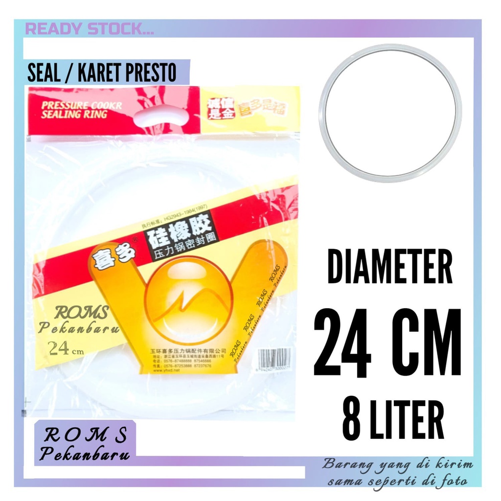 KARET PANCI PRESTO 24 CM-KARET SEAL PRESTO 8 LITER-SEAL PRESSTO