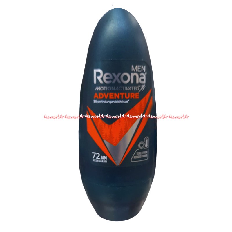 Rexona Men Ultra recharge Men Adventure 72H Rexona Roll on Untuk Pria Orange Kuning 45ml Rexona Men's Deodoran Pria Deodorant