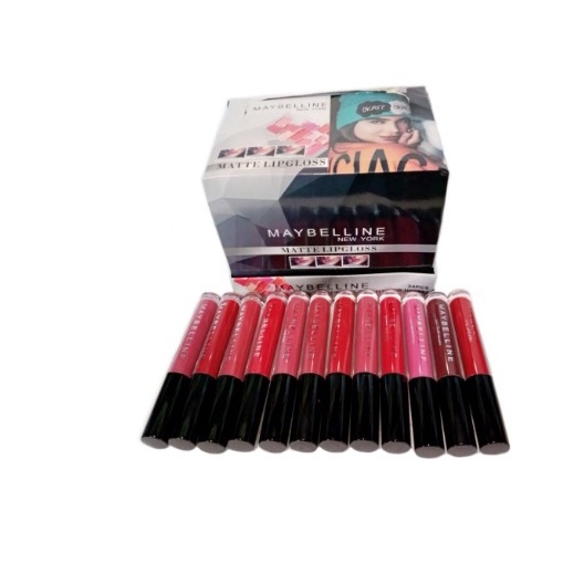 [ BUY 6PCS free 1 BAG ] Lipstick Maybeline  Lip cream super stay / LIPCREAM MAYBELINE 6092