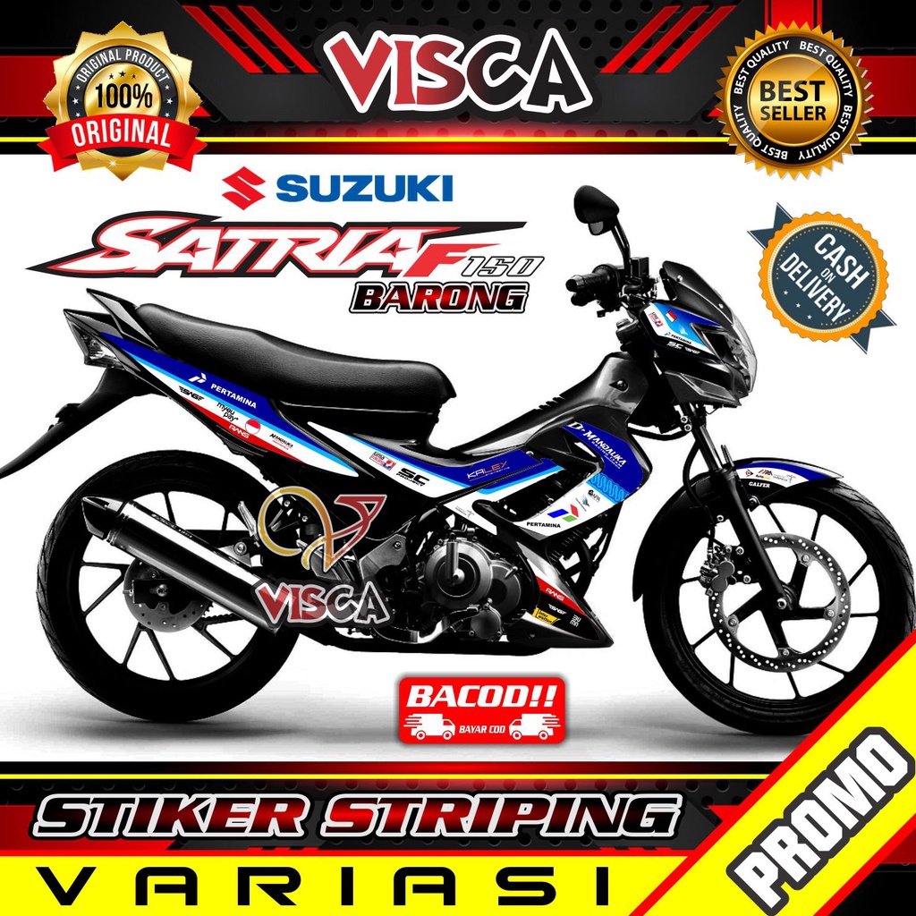 Striping Satria Fu Barong - Stiker Sticker Striping Variasi Suzuki Satria Fu Barong - Striping Holog
