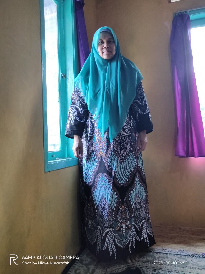 Batik Gamis Manggar Mas Pakaian Perempuan Baju Seragam Alkhalis