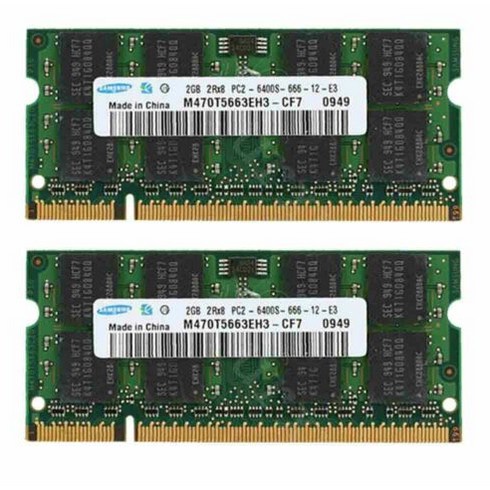 Samsung / Hynix DDR2 RAM Memori 2GB 4GB PC2-6400S / 5300 800 / 667MHz 200PIN 1.8V Untuk Laptop