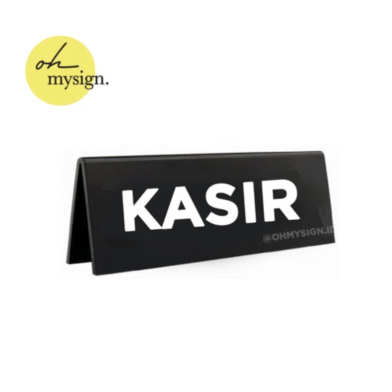 Jual Sign Kasir Acrylic Sign Cashier Meja Table Sign Kasir Akrilik Shopee Indonesia