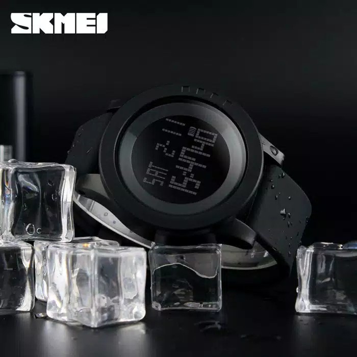 Jam Tangan Pria Wanita Digital SKMEI 1142 | 1193 Anti Air Black Water Resistant Original