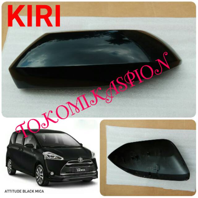 original - cover spion sienta - tutup spion sienta - hitam - kiri