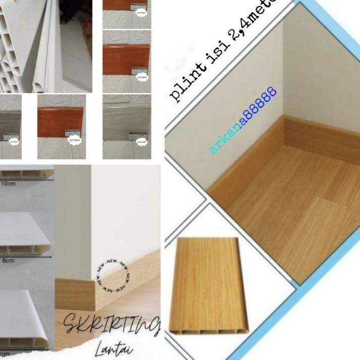 ❋ Plin PVC / Plint PVC / list lantai PVC / list Plank isi perbatang 2.4meter ♫