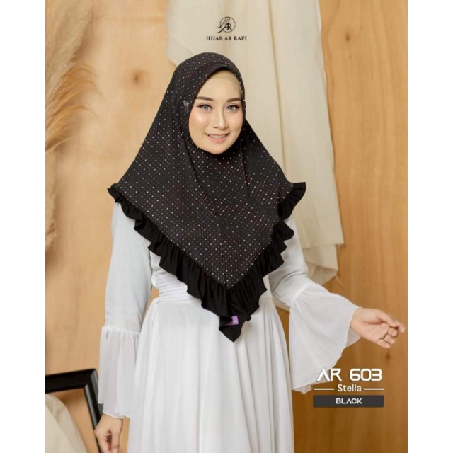 ARRAFI✔️Jilbab Hijab Kerudung Bergo Instan Plisket Kode Ar 603 Terbaru Terlaris 2022 Bisa COD AGEN A