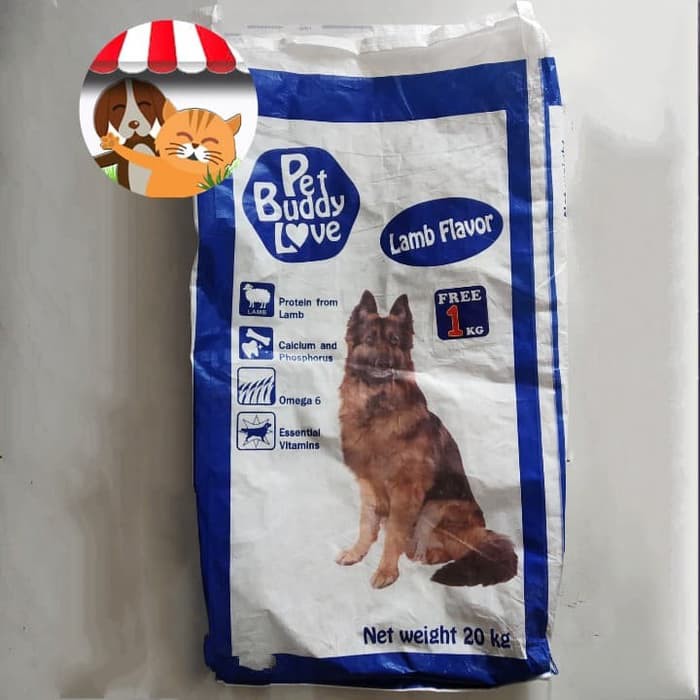 Pet Buddy Love Lamb 20kg - Makanan Anjing