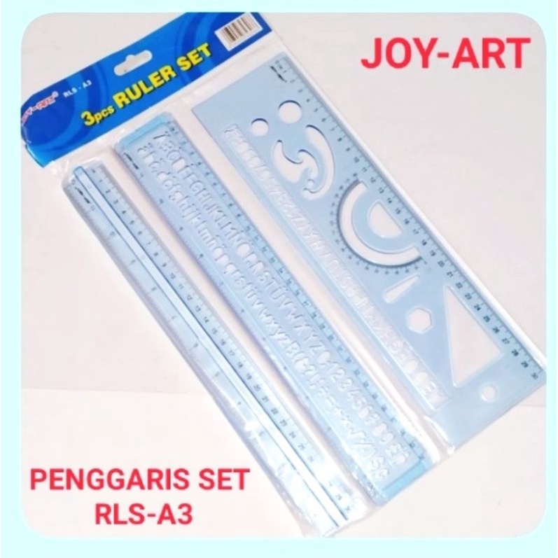 

JOYART Acrylic Ruller Set RLS A3 Penggaris Set 30 Cm Isi 3 Pcs