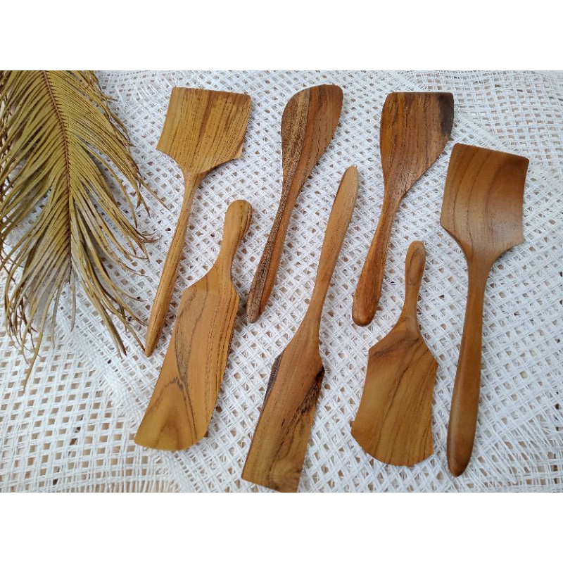 Jual Sutil Spatula Kayu Jati Asli Jepara Export Quality Shopee Indonesia