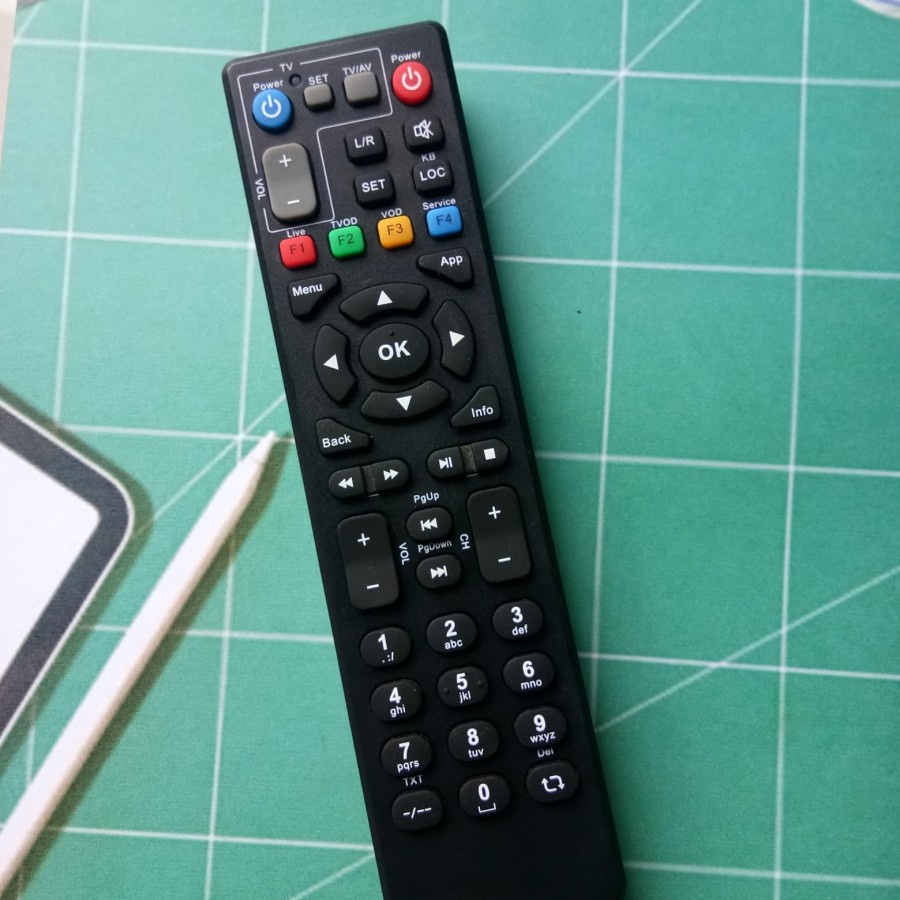 REMOT REMOTE RECEIVER STB USEE TV SPEEDY TV ZTE - HITAM